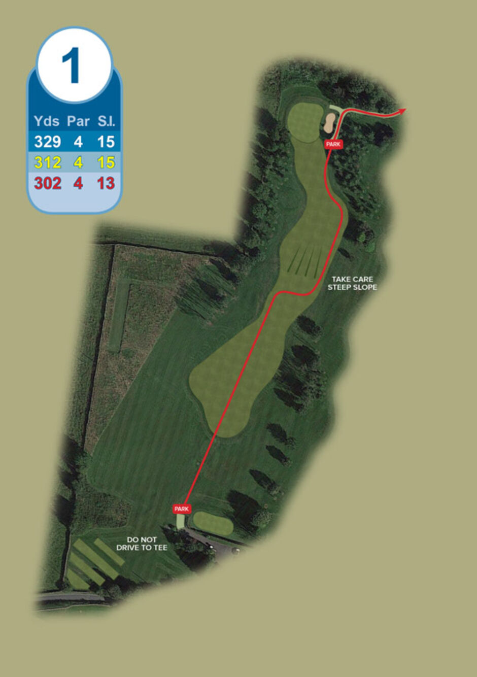 Longridge Golf Club Buggy Route Hole 1