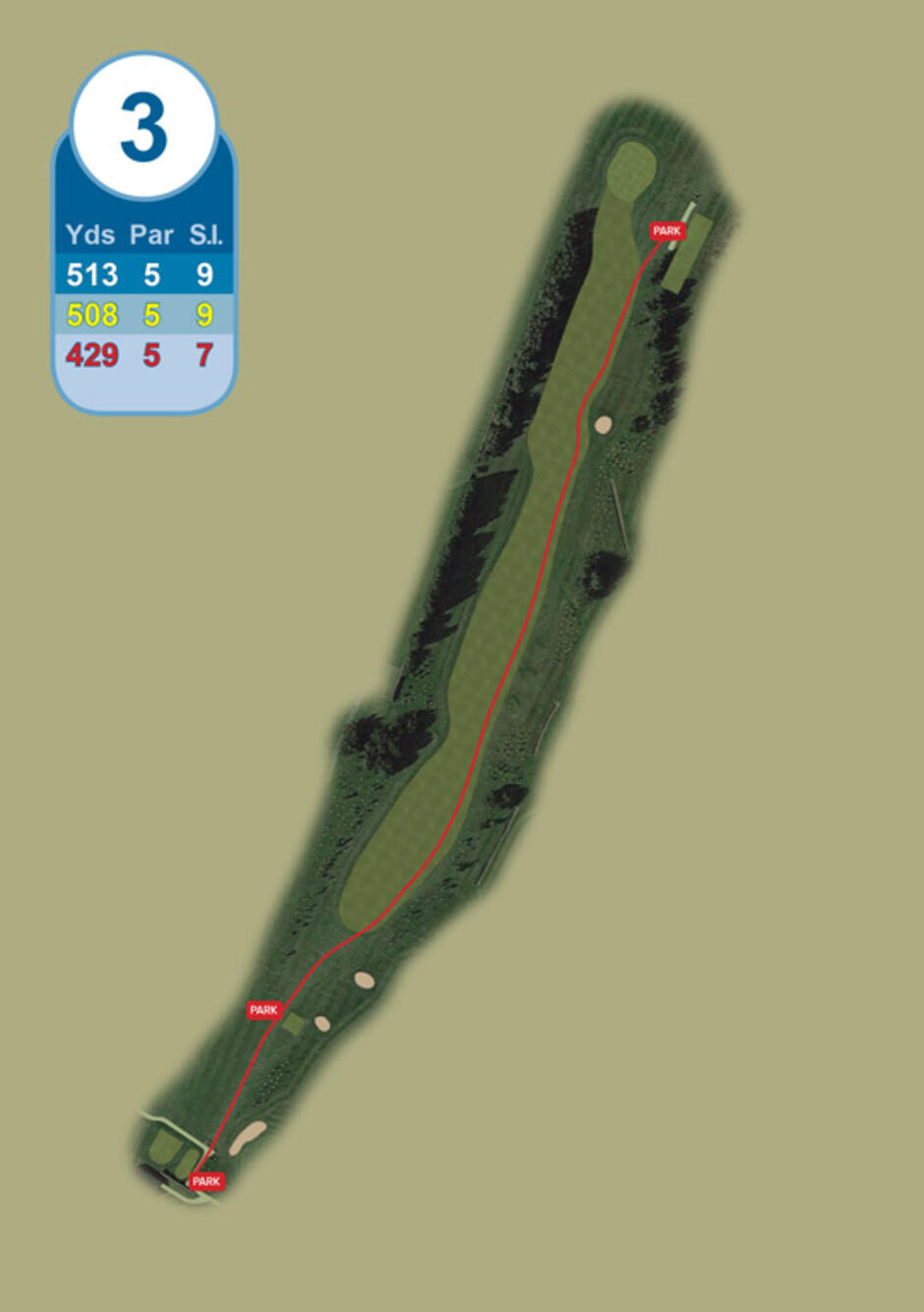 Longridge Golf Club Buggy Route Hole 3