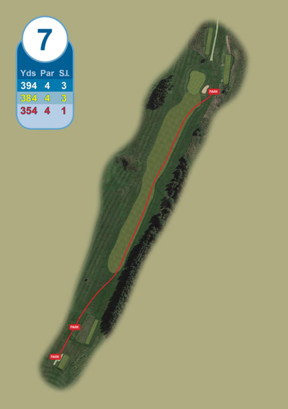 Longridge Golf Club Buggy Route Hole 7