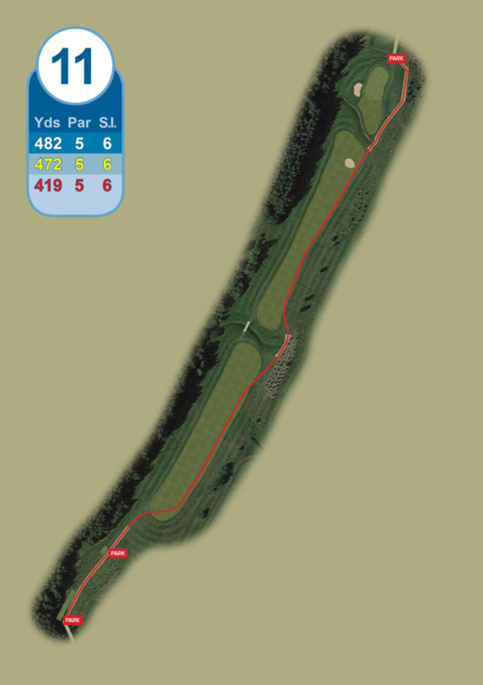 Longridge Golf Club Buggy Route Hole 11