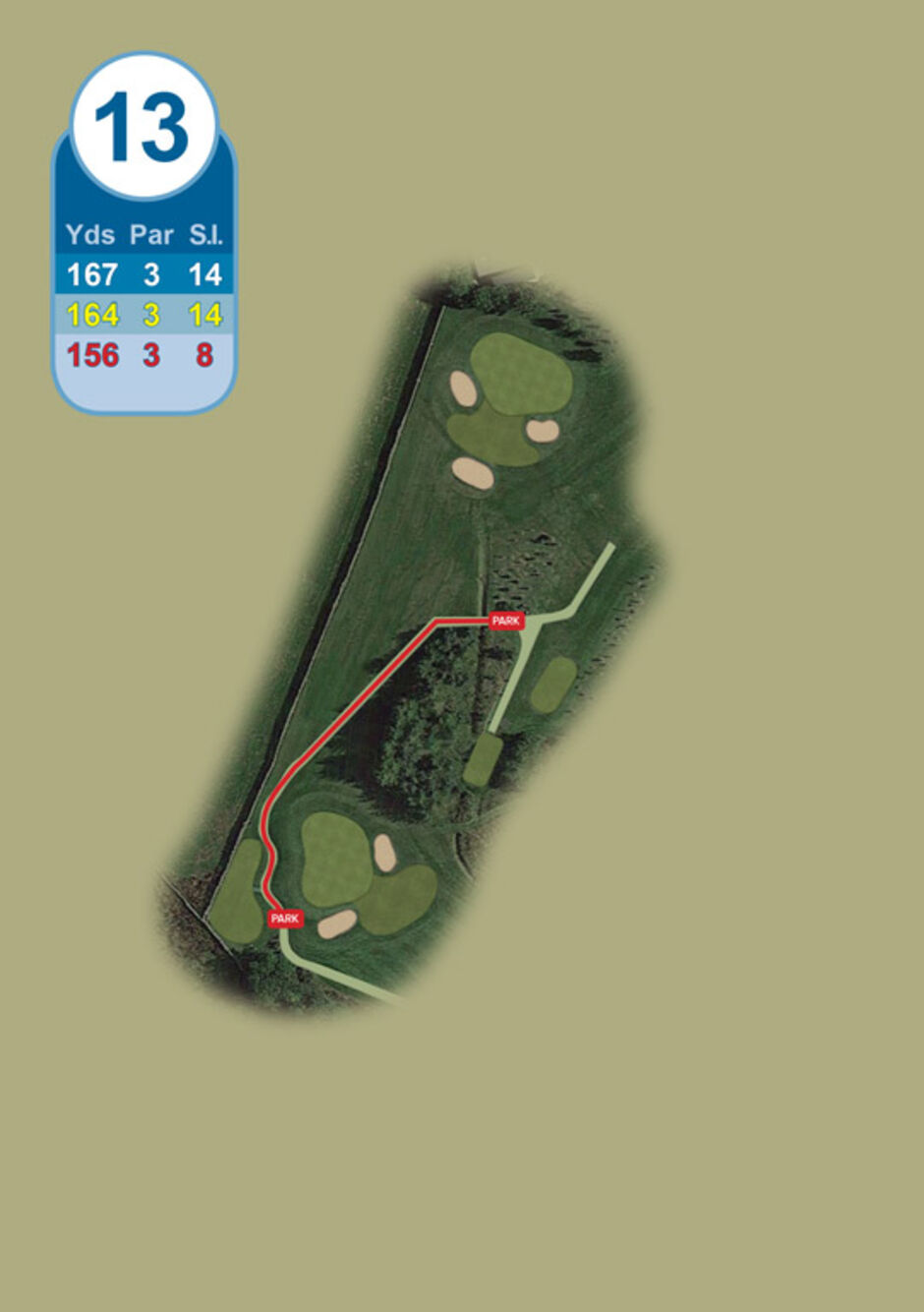 Longridge Golf Club Buggy Route Hole 13