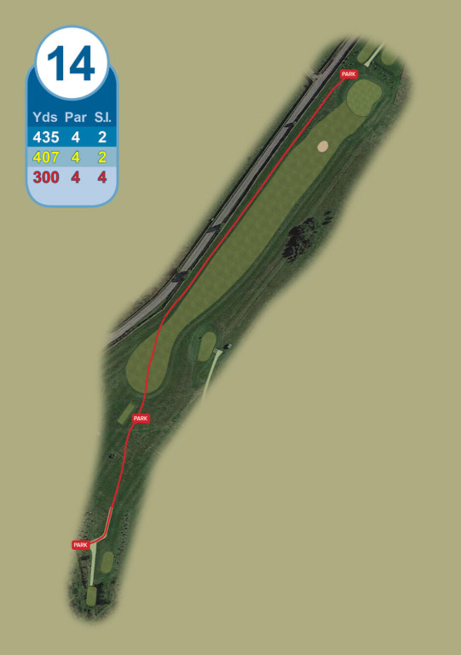 Longridge Golf Club Buggy Route Hole 14