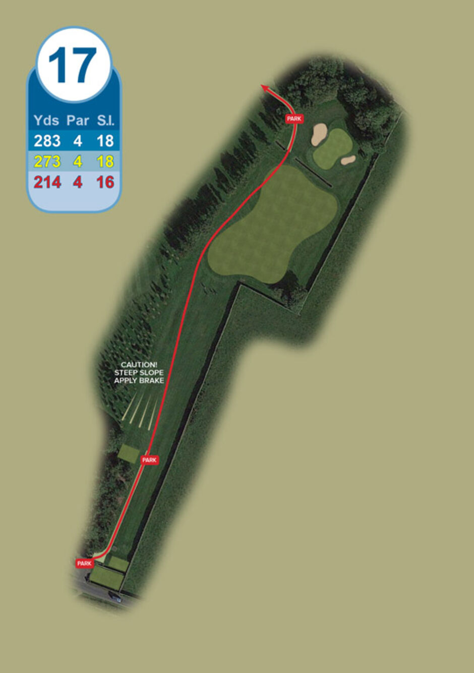 Longridge Golf Club Buggy Route Hole 17